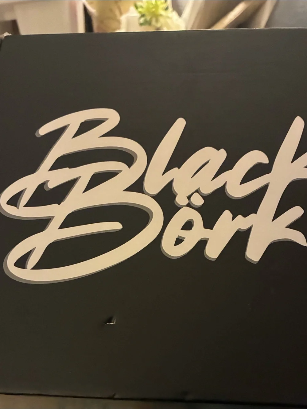 Black Bork snapback White 'On Air' Trucker Cap with Animal Patch